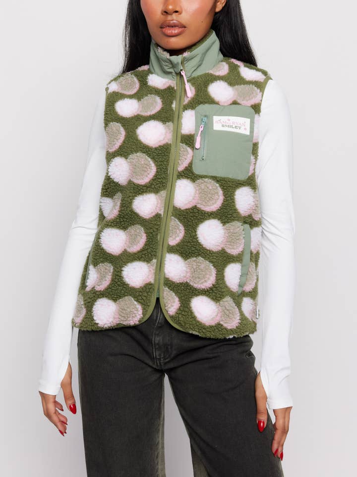 Colete Sherpa Jacquard Smiley© por atacado de SAMII RYAN