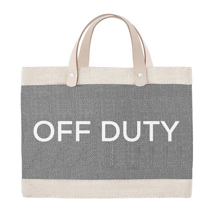 Face to Face Mini Grey Market Tote - Off Duty for wholesale by Santa Barbara Design Studio by Creative Brands