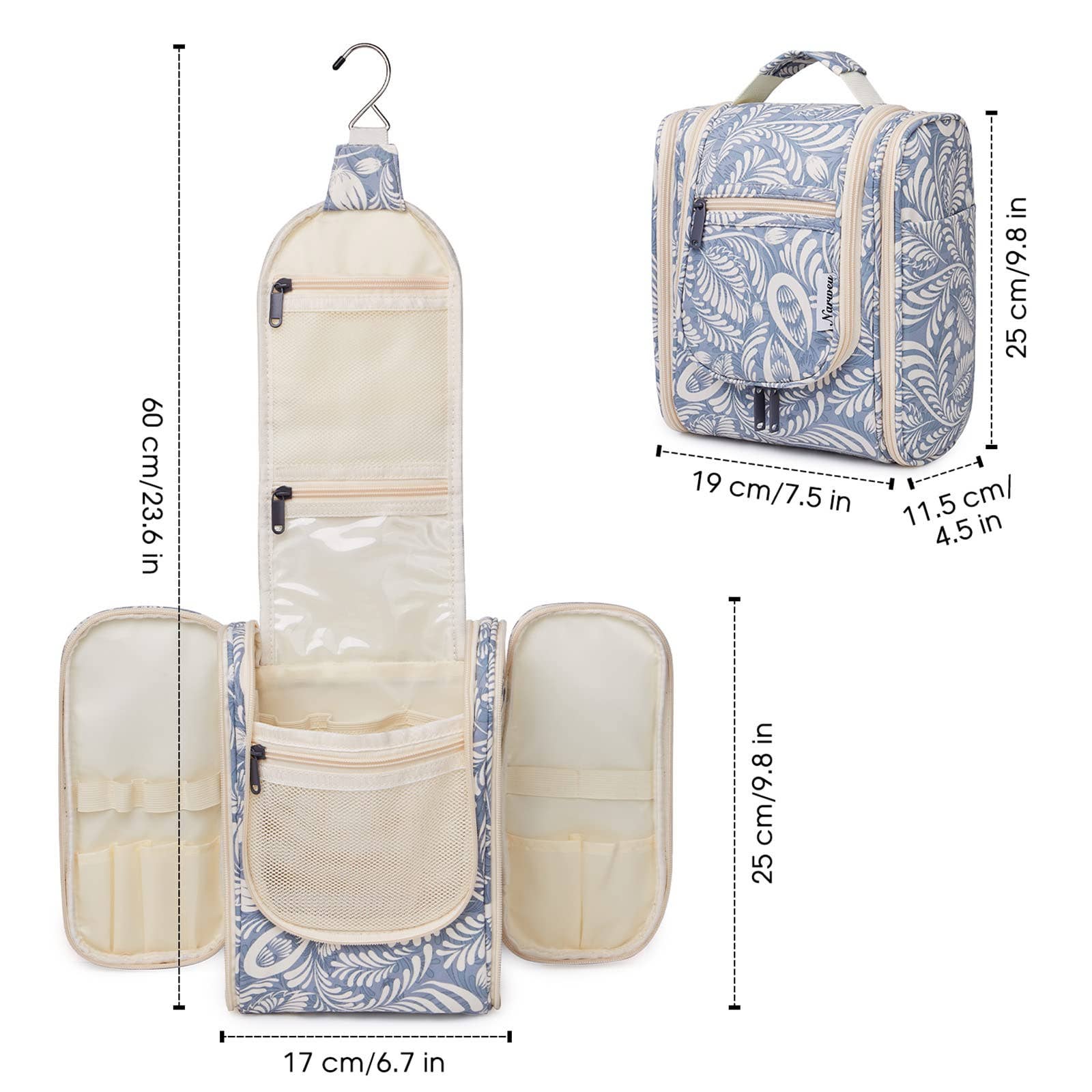 wandf - Wholesale Toiletry Bag - Women's - Hanging Travel Toiletry Cosmetic Bag for Women36