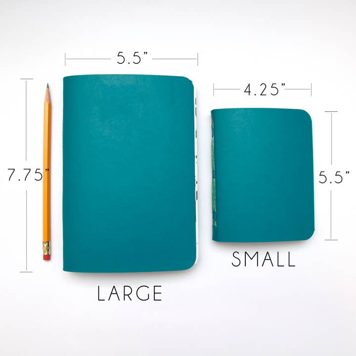 Original Brooks - Wholesale Notebook - Teal Handsewn Notebook with Assorted Paper9