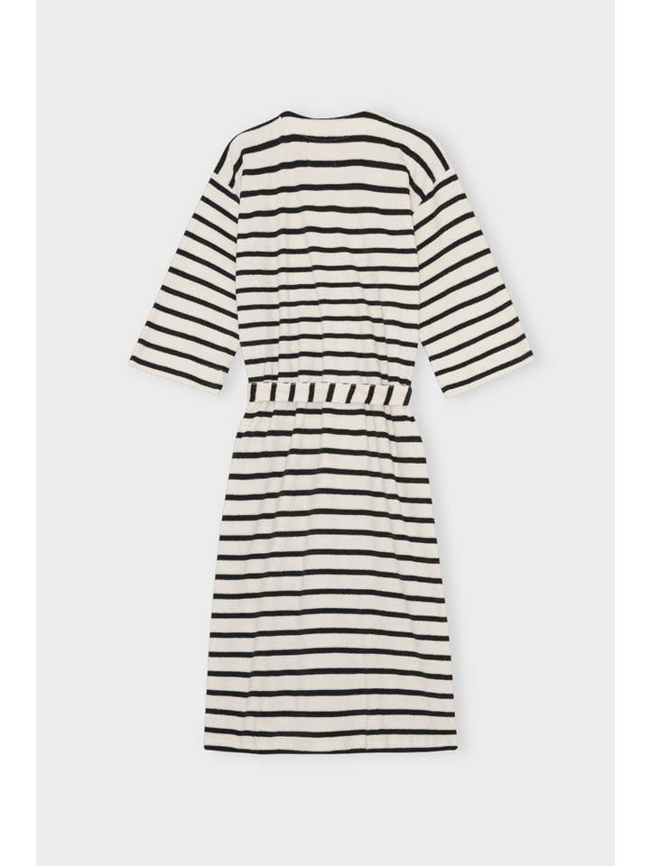 moshi moshi mind - Wholesale Robe - Women's - celestial stripe terry - ecru/moonless night