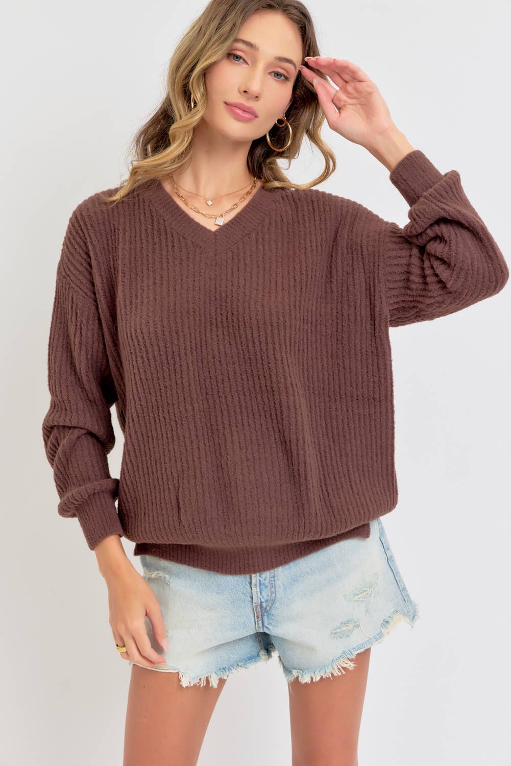 Sweet Lovely by Jen - Wholesale Knit Sweater - Women's -  EVERYDAY CASUAL  SWEATER47