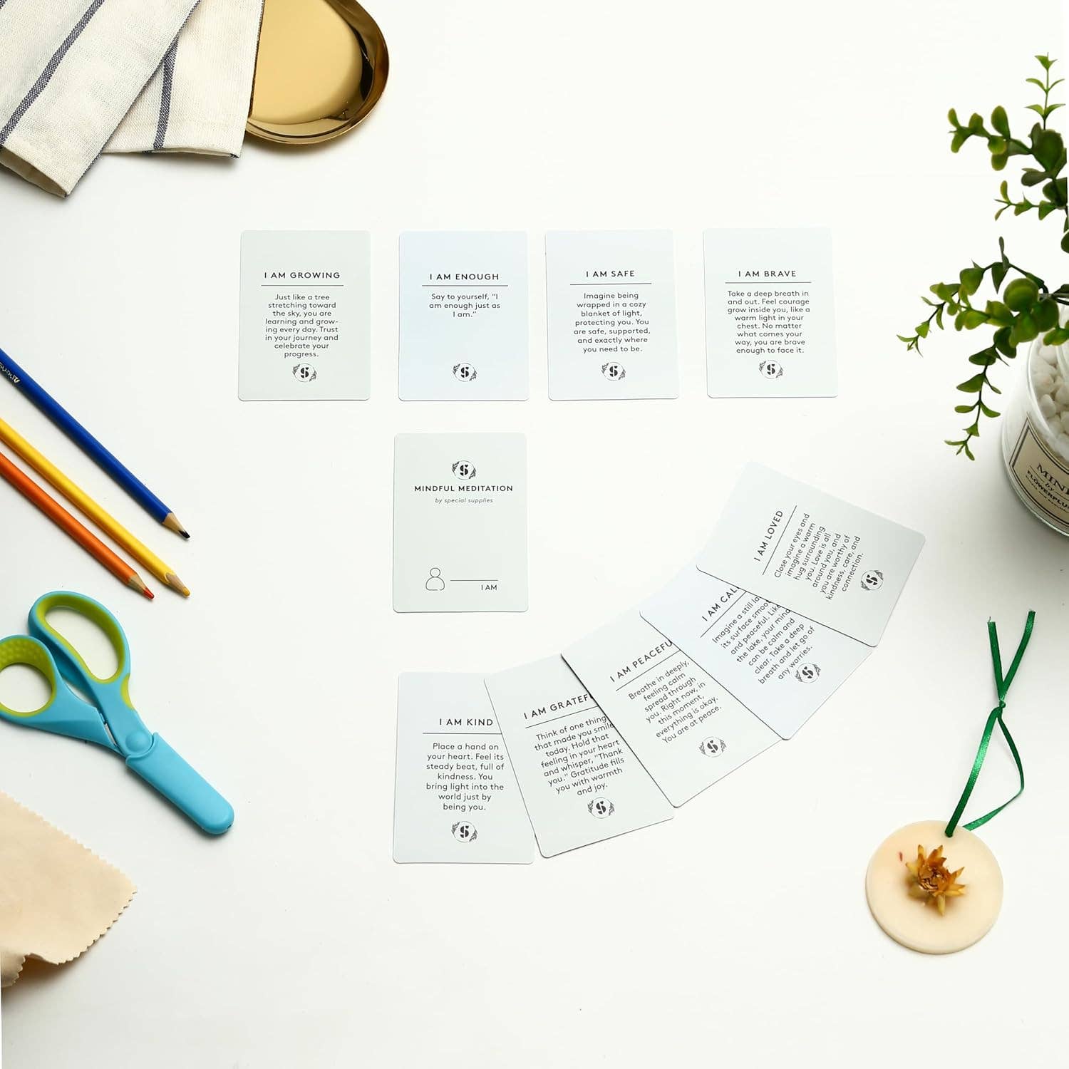 Special Supplies - Wholesale Tarot Cards - Special Supplies 101 Mindfulness & Meditation Cards Daily Self Care Kit for Stress and Anxiety Relief Relaxation Gift for Teens and Adults Positive Affirmations with Meaningful Practices4