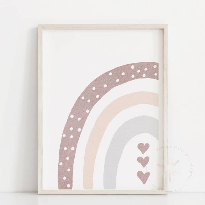 Aguarela Neutro Arco-Íris A4 Print por atacado de Paper Daisies by j'adorne