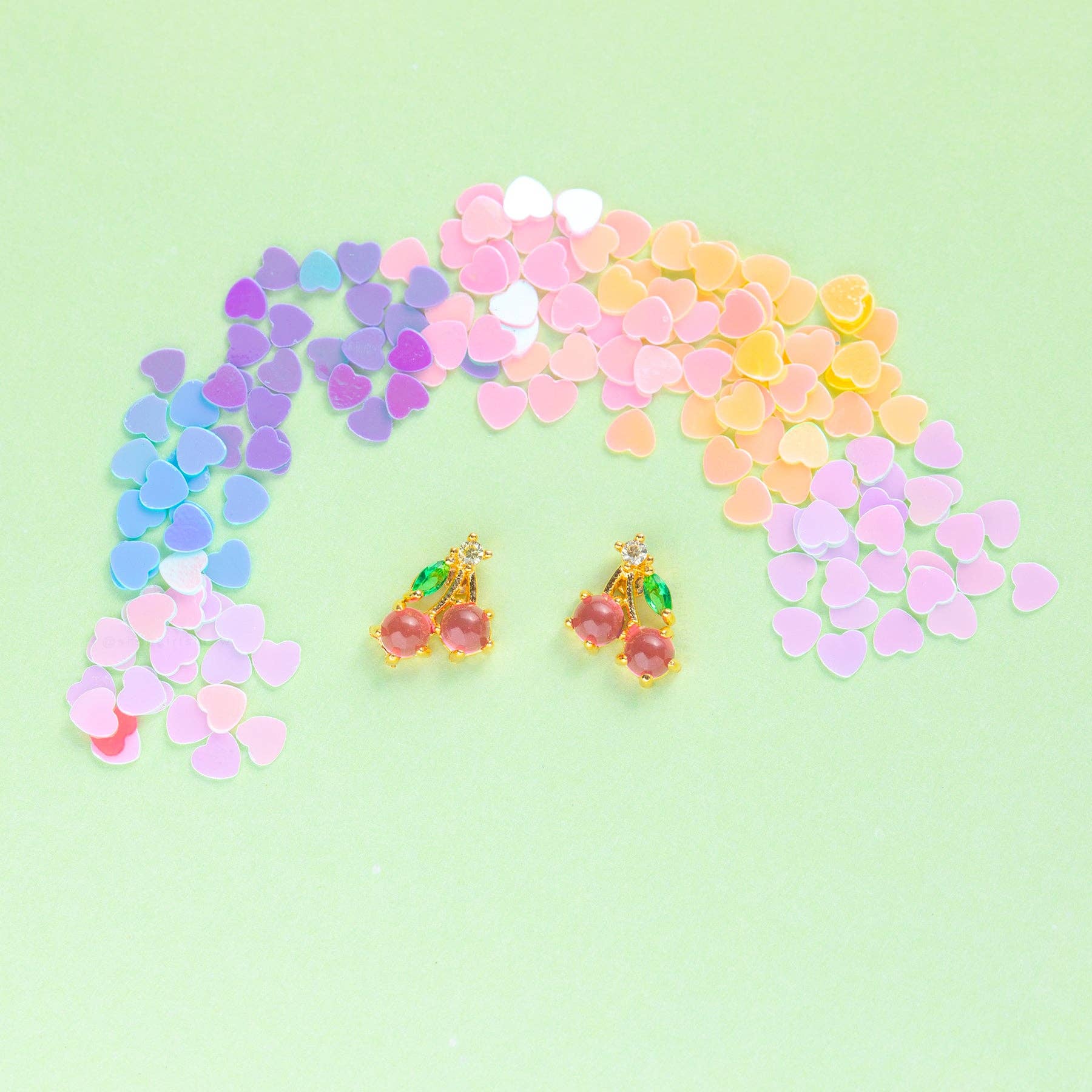 Girls Crew - Venta al por mayor Pendientes de botón/aretes de poste - Tacos de cereza13