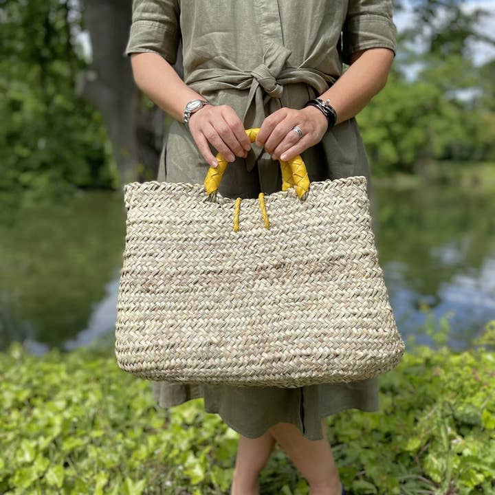 DarKech - Wholesale Tote Bag - Women's - Handcrafted Straw Tote Bag with Leather Straps – French bag 3
