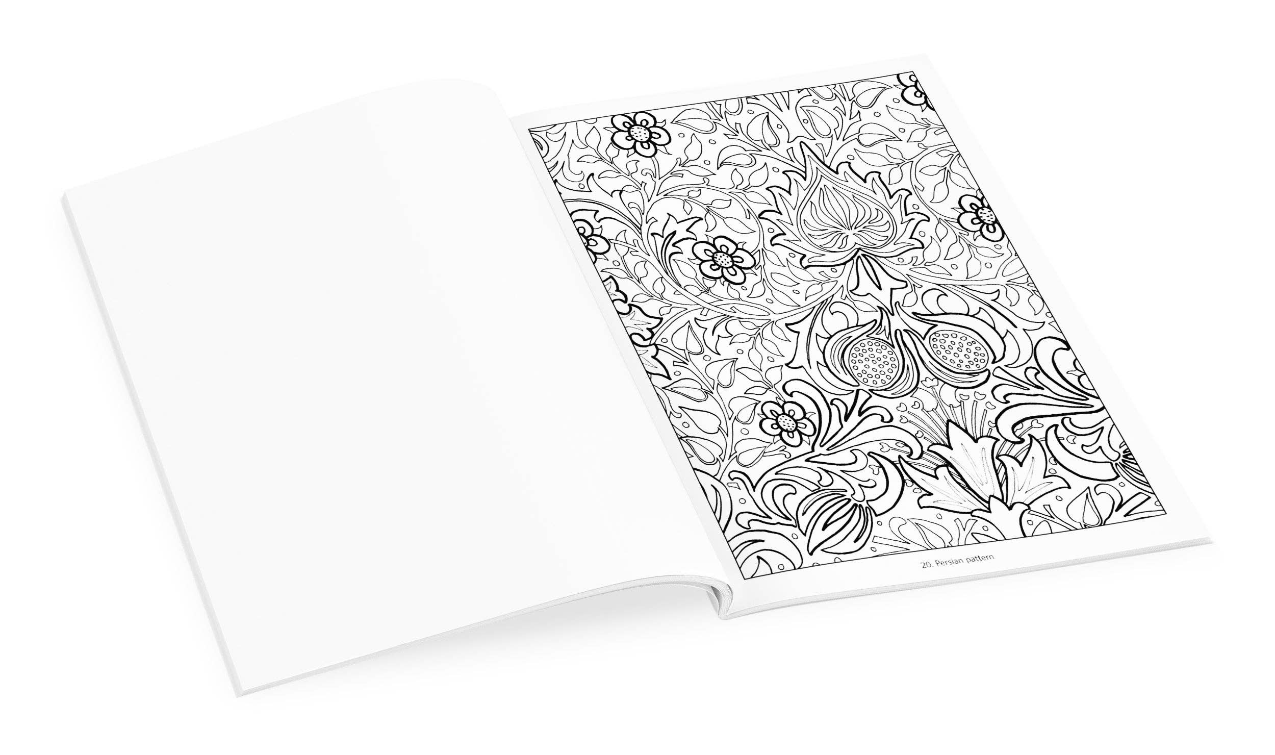 Pomegranate - Wholesale Coloring & Activity Book - Adult - William Morris Coloring Book2