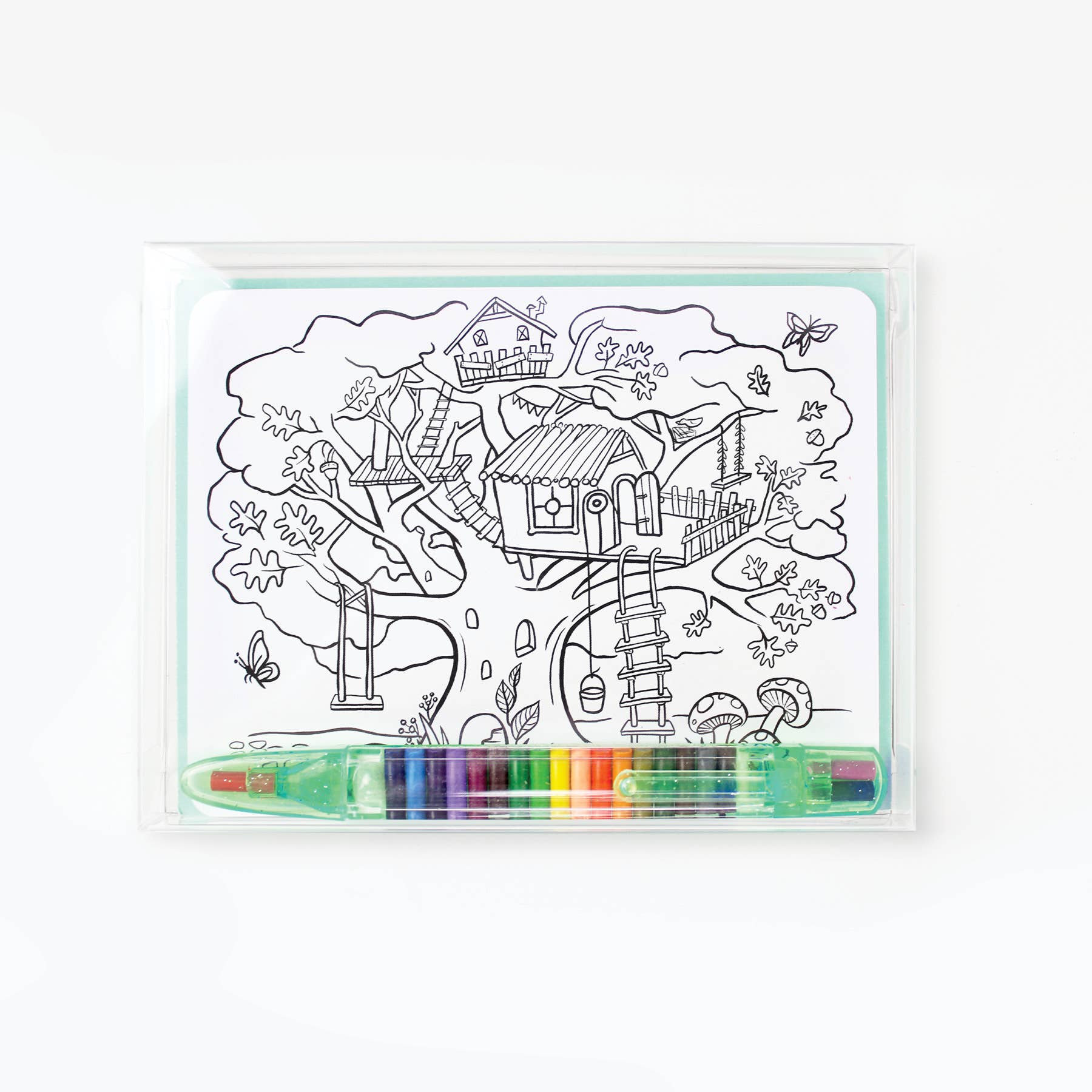 Inklings Paperie - Wholesale Postcard - Color-In Postcard Kit -Kids Adventure3
