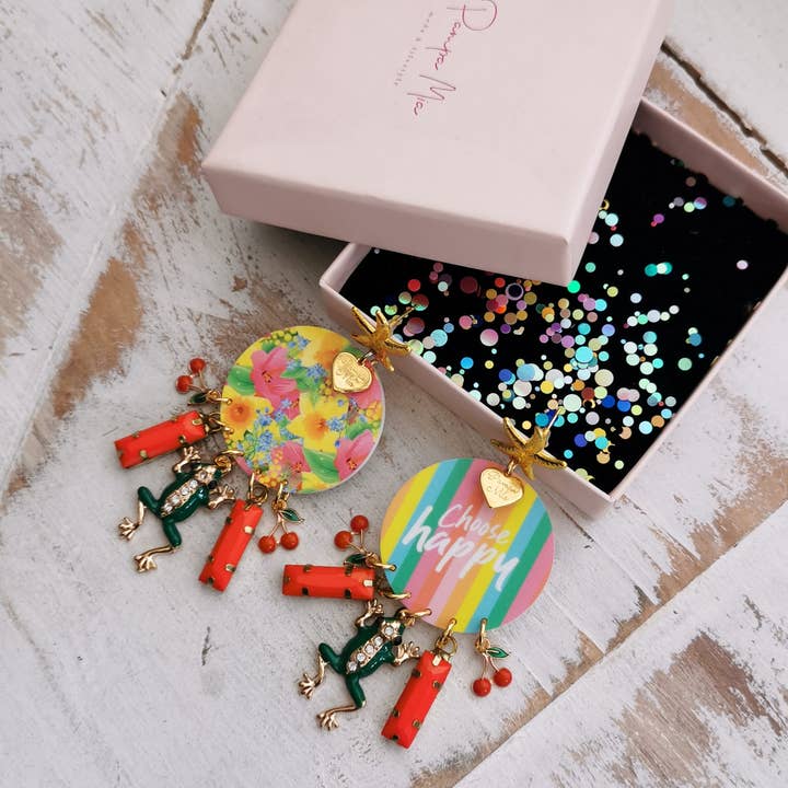Exclusive Earrings Choose Happy for wholesale by Pampa Mia