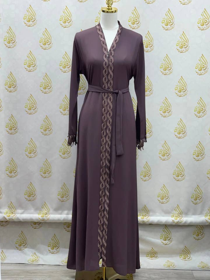 Palestinian Elegance - Wholesale Kaftan - Women's - Elegant Abaya: Style and Sophistication in Harmony29