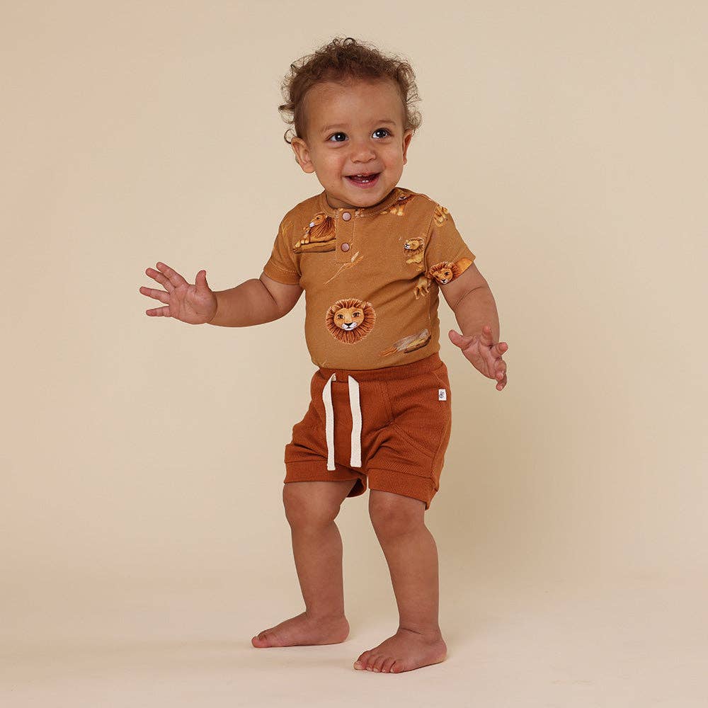 Snuggle Hunny - Wholesale Bodysuit (Non-Footed) - Baby - Roar Short Sleeve Organic Bodysuit7