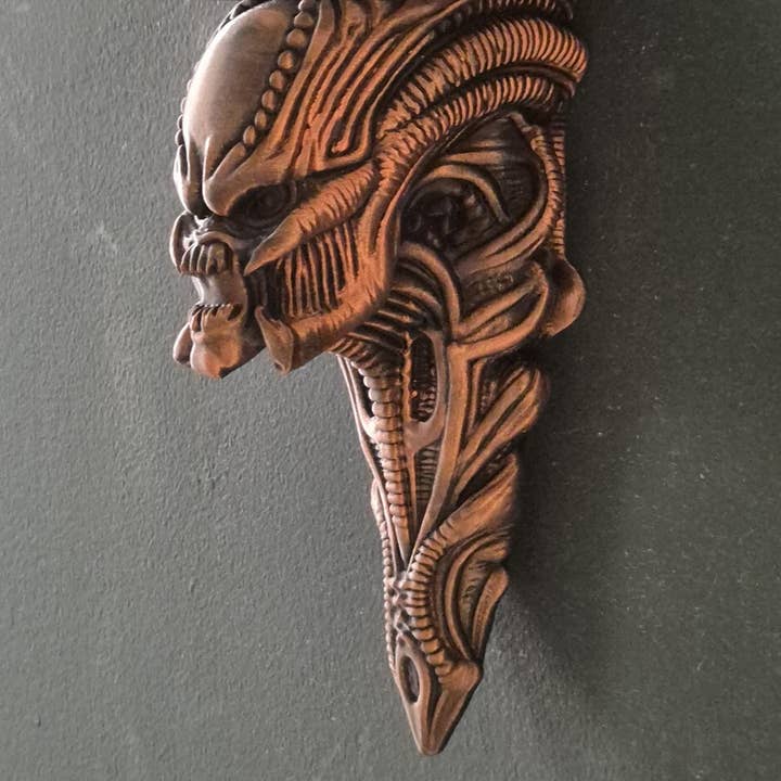 Mensola da parete gotica con design scheletro di drago demone – Portacandele dark fantasy – Arredamento horror per la casa per la vendita all'ingrosso da parte di 3DijkstraFinds