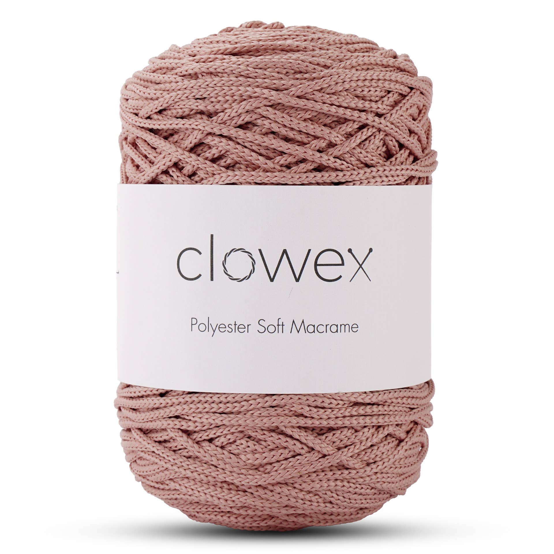 Clowex Textile LLC - Vente Fils à tricoter - Corde Macramé Douce en Polyester 2,5 mm, Fil de Corde Tressé Coloré43