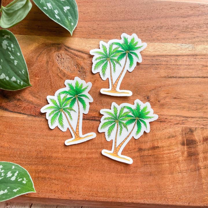 The Nosy Gal - Wholesale Sticker - Palmeras Waterproof Sticker1