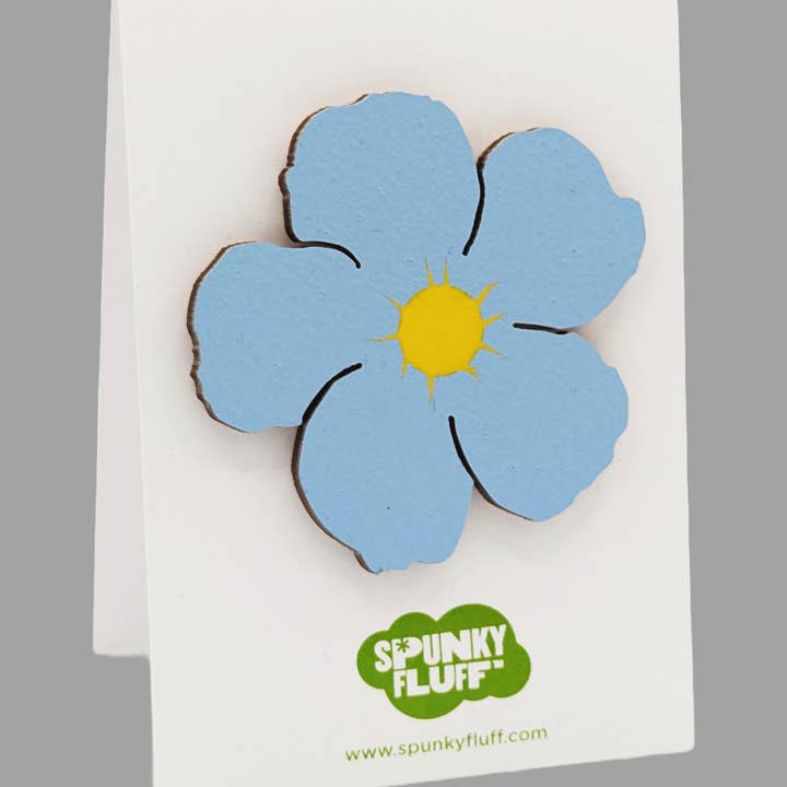 Forget Me Not Flower Magnet for wholesale by Spunky Fluff