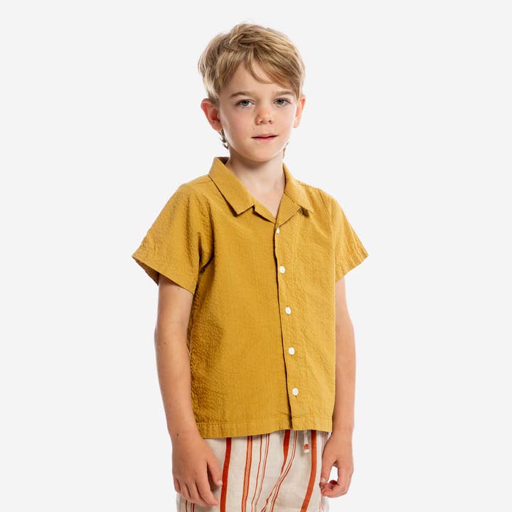 Kortærmet skjorte honning for engroshandel hos Matona