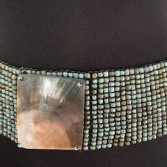 Shae's Resale - Wholesale Belt - Women's - 100 Infinity Beaded Belt with Abalone Shell Buckle3