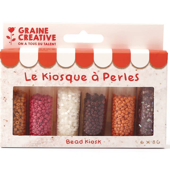 Graine Créative - Wholesale Craft Supplies - KIOSK WITH BEADS TUBES CHAI LATTE2