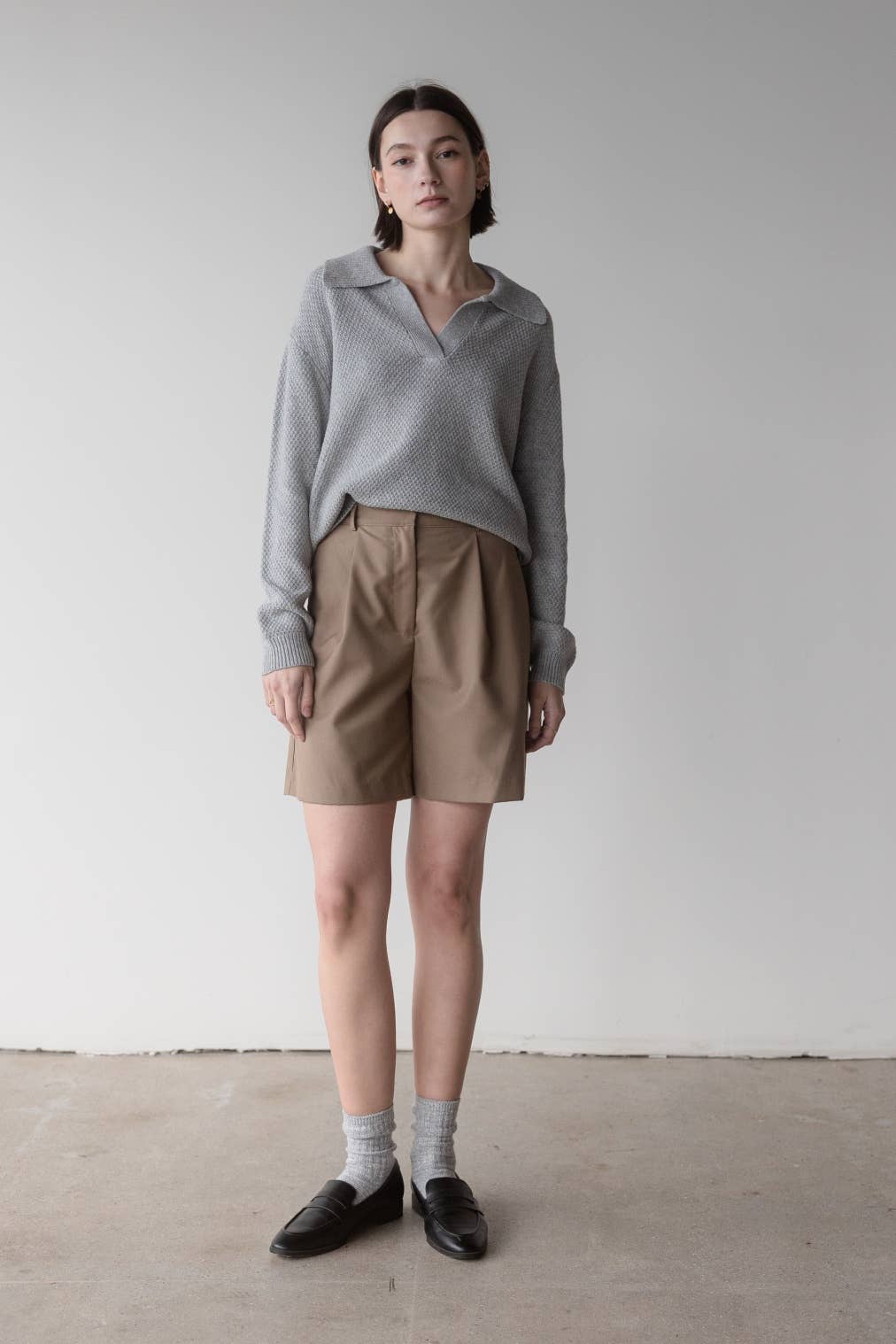 MOD REF - Wholesale Knit Sweater - Women's - The Archie Sweater | Polo Collared Knit Sweater19