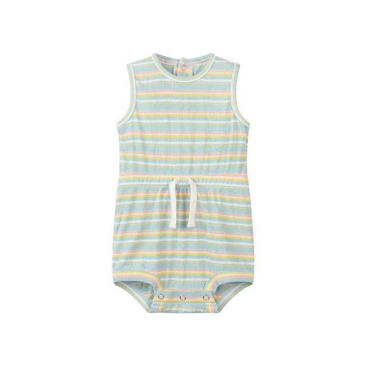 maisie-bubble in blauw multi-streep voor wholesale door Vignette