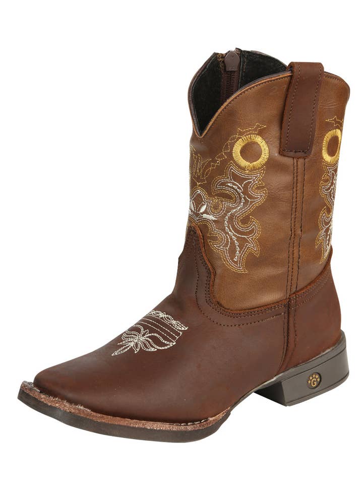 Kinder Rodeolaarzen Eik Mod. 45388 voor wholesale door Conejo Western Wear