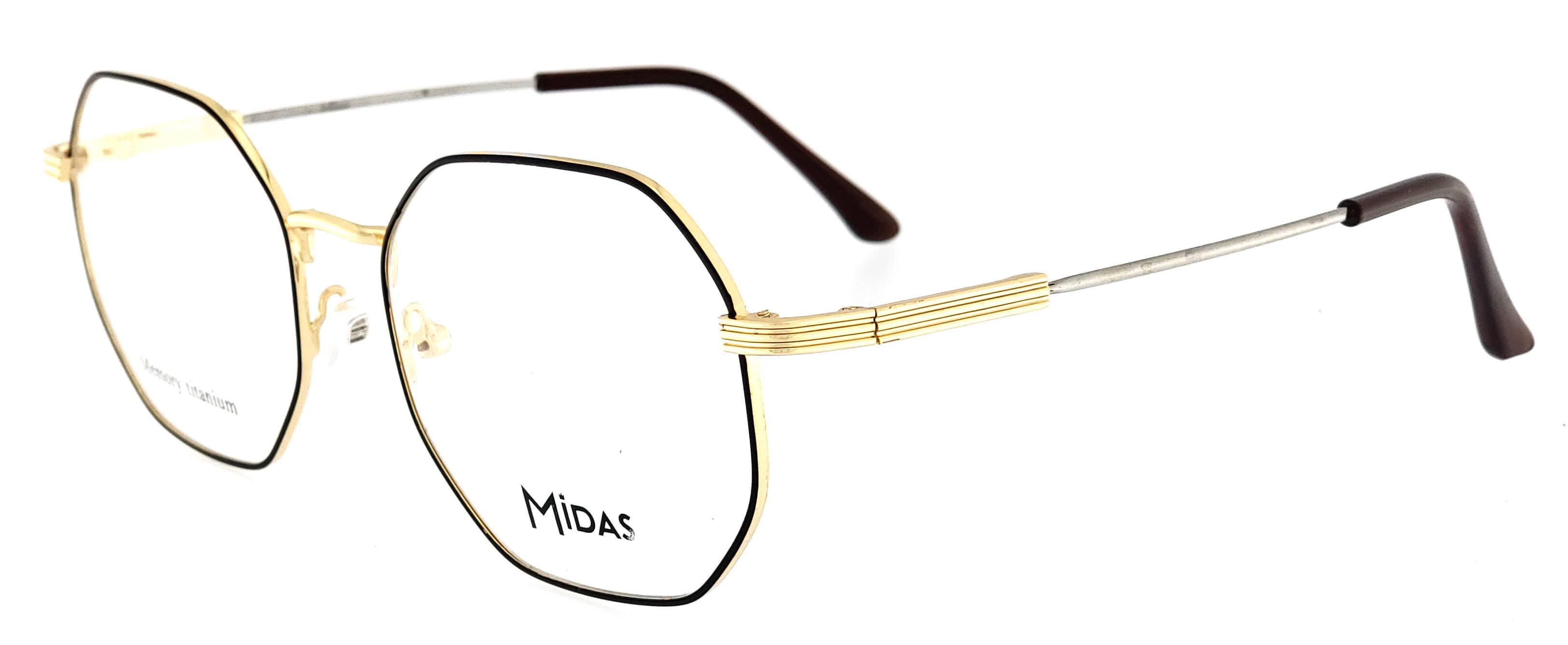 Midas Eyewear – wholesale Eyeglasses – Unisex – Trendy Titanium Hexagon Unisex Eyeglasses6