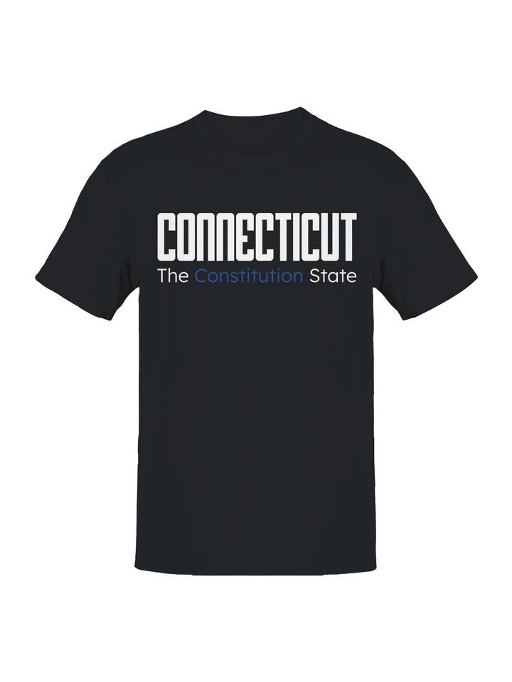 Connecticut: Das Verfassungsstaat Herren-T-Shirt für den Großhandel von TShirtGuys.com