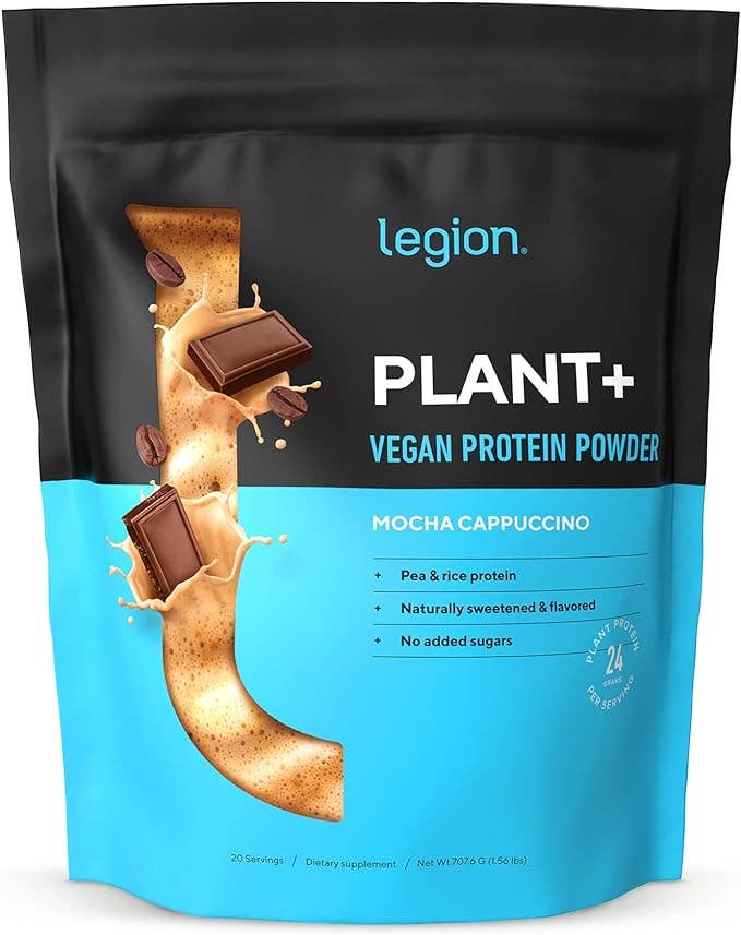 Legion Athletics, Inc. - Wholesale Protein/superfood powder - Plant+ Vegan Protein Powder - 20 Serv - Mocha Cappuccino