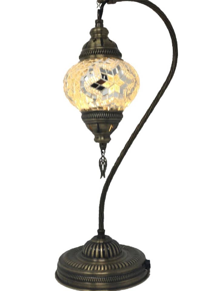 Swan Neck Mosaic Table Lamp TM012 for wholesale by Nai Gifts