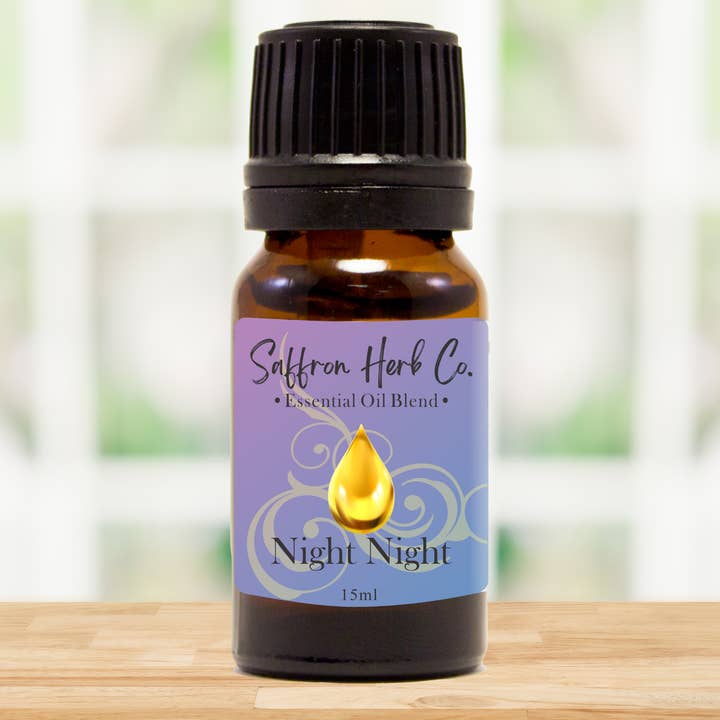 Night Night™ æterisk olieblanding for engroshandel hos Saffron Herb Co.