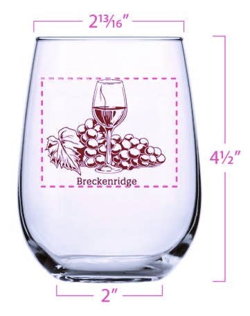 Counter Couture - Wholesale Wine Glass - Custom Stemless Wine Glasses - 1 Color Imprint - 48 pieces10