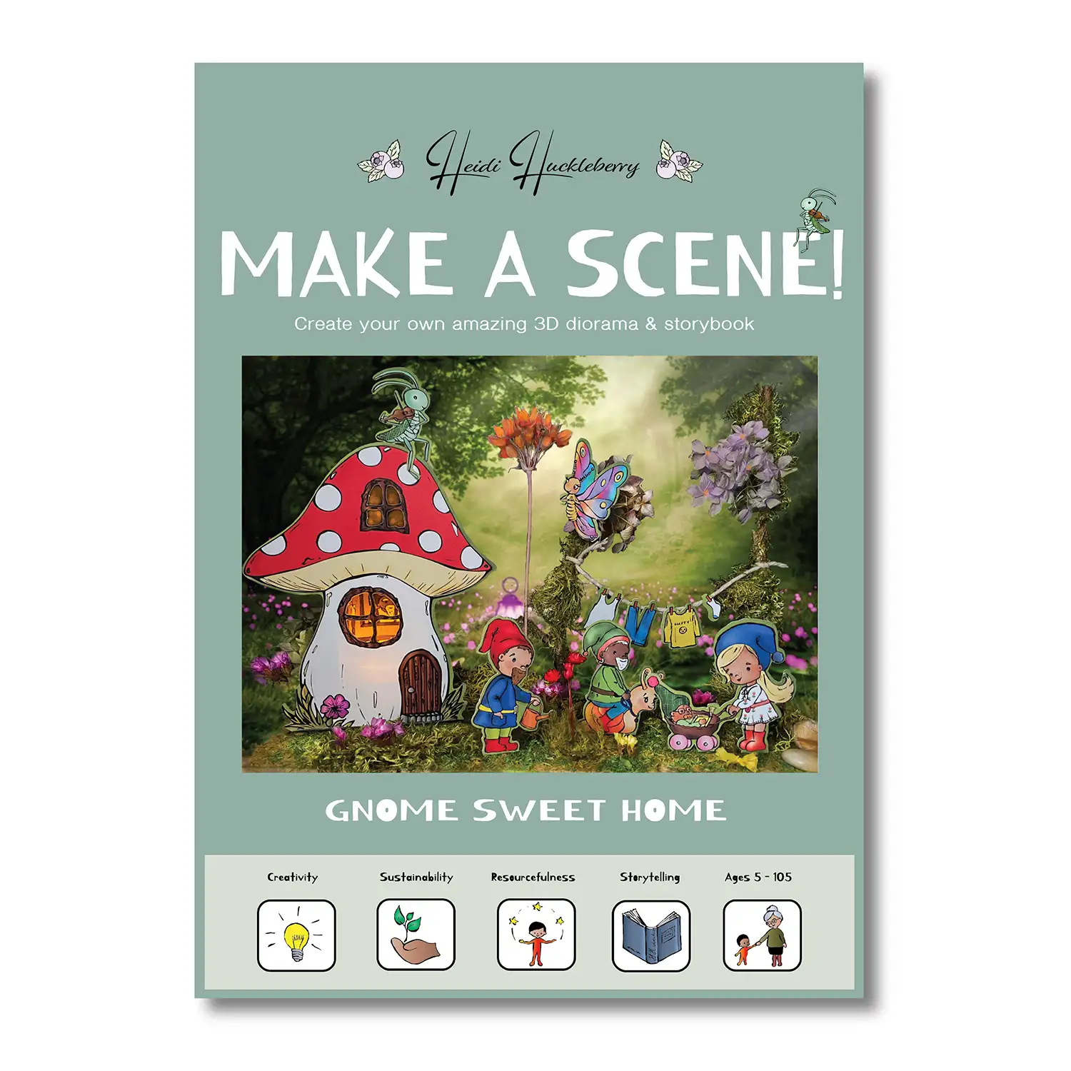 Heidi Huckleberry - Wholesale DIY Craft Kit - Nature Diorama Craft Kit: GNOME SWEET HOME - Make A Scene10
