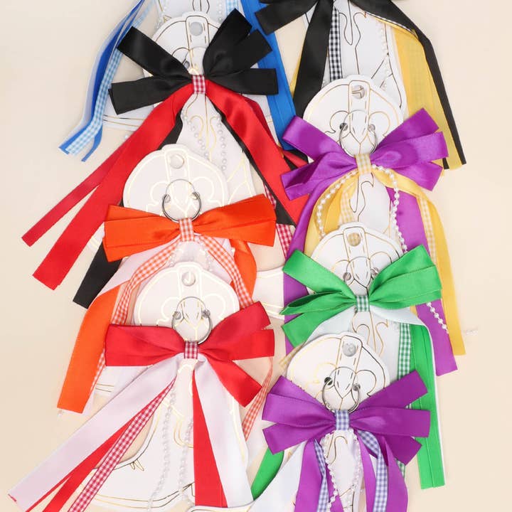 SP Sophia Collection - Wholesale Keychain - Women's - Gameday Bow Ribbon Cowboy Boot Charm 9