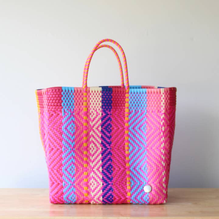 Playa XL Tote – Bright Diamond Weave for wholesale by MexiMexi