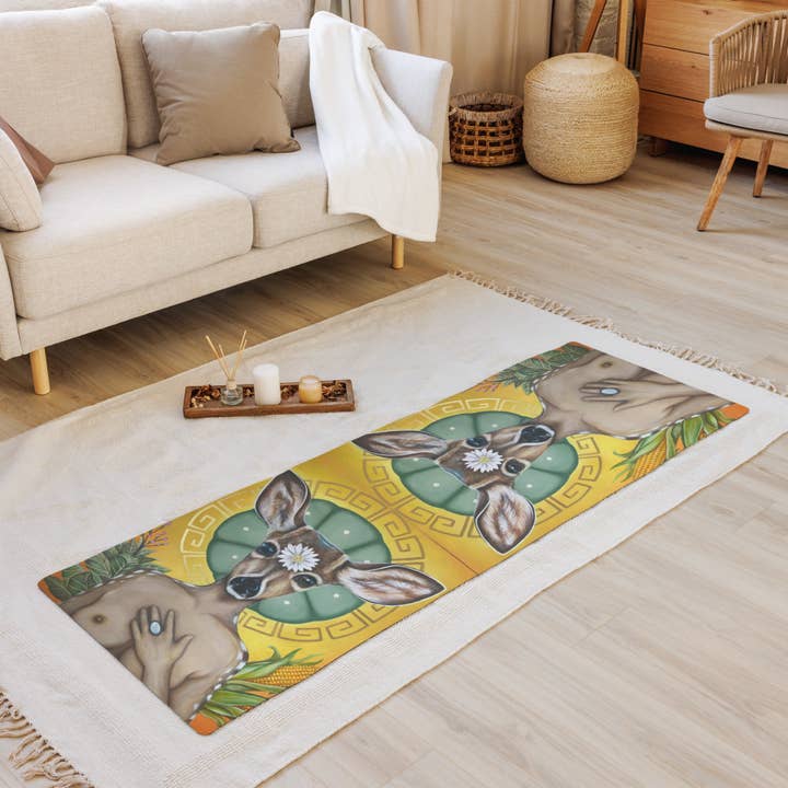 Tapis de yoga « Deer Medicine » pour la vente par The Art of Francella