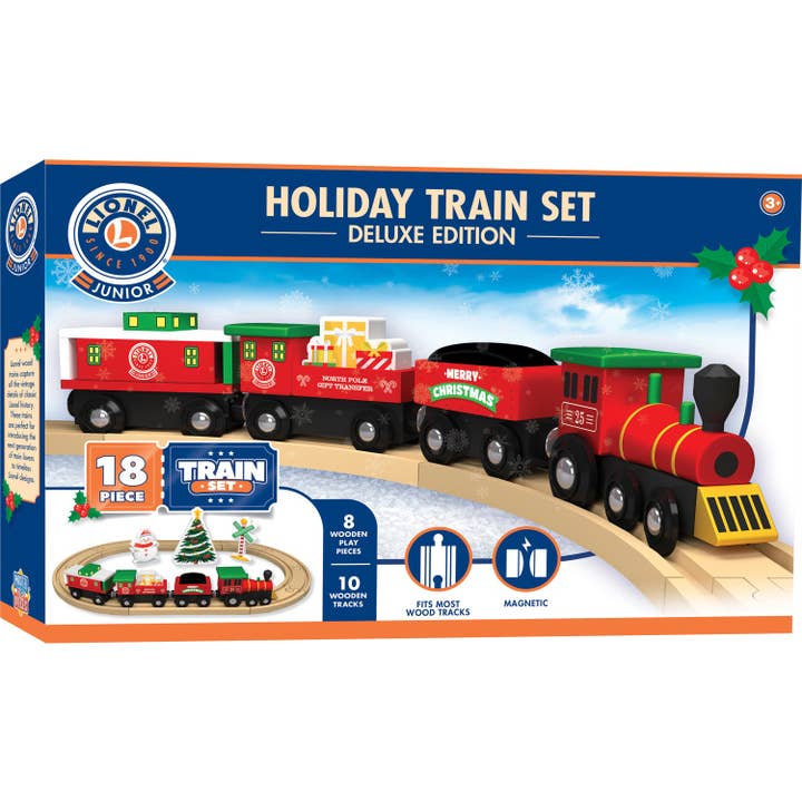 Masterpieces Puzzles - Wholesale Toy Set - Kids - Lionel - Deluxe Holiday Toy Train Set