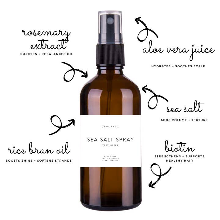 Orglamix - Wholesale Hair Spray - Sea Salt Spray Hair Texturizer Biotin + Rosemary | Trending1
