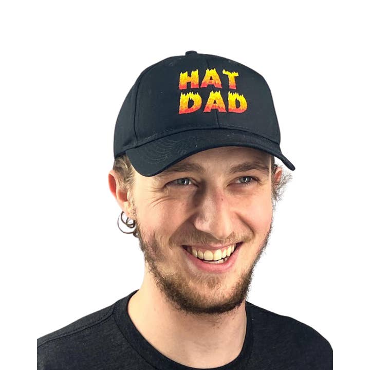 IncredibleGood Inc - Vendita all'ingrosso Cappellino da baseball - Uomo - Cappello da papà «Hat Dad», ricamato con fiamme, nero, taglia unica2
