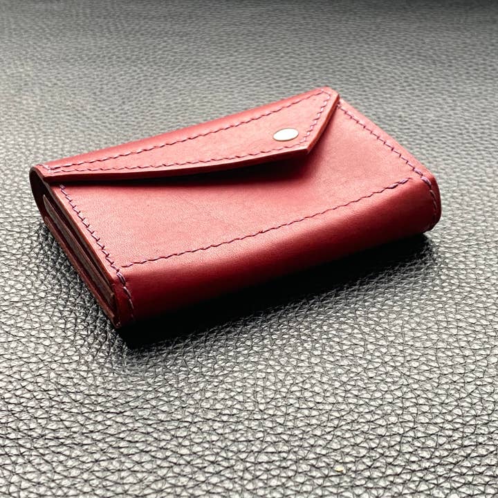 Argyle Purse Red Dakota Small Leather Purse for wholesale by Leather Compositions