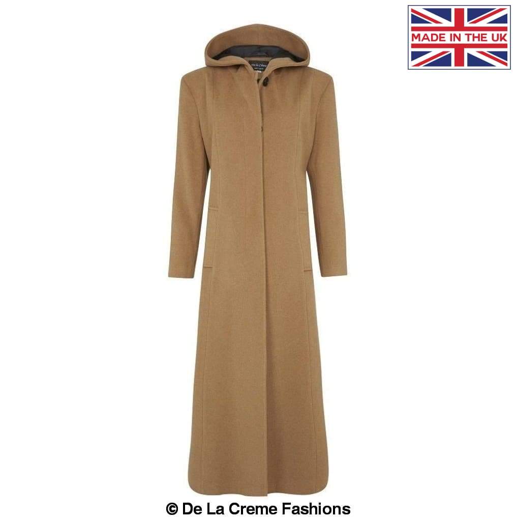 De La Creme Fashions - Vendita all'ingrosso Cappotto - Donna - Cappotto lungo oversize da donna in misto lana con cappuccio10