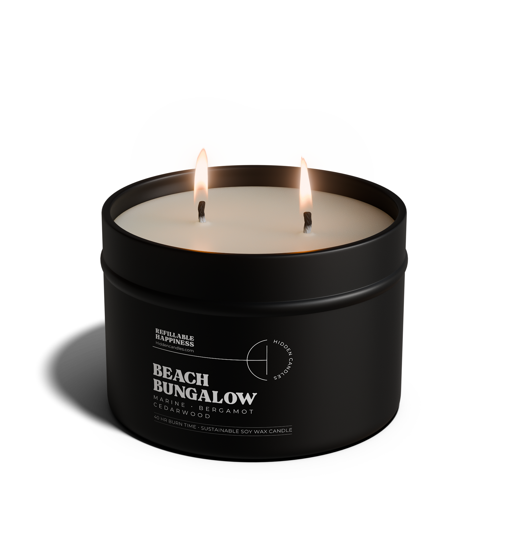 Hidden Candles - Wholesale Jar/Filled Candle - Beach Bungalow Candle Refill5