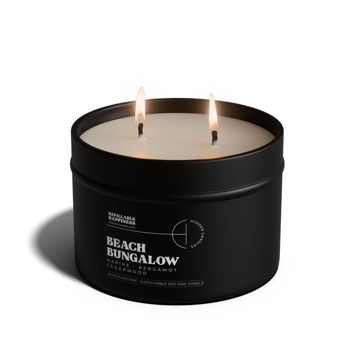 Hidden Candles - Wholesale Jar/Filled Candle - Beach Bungalow Candle Refill5
