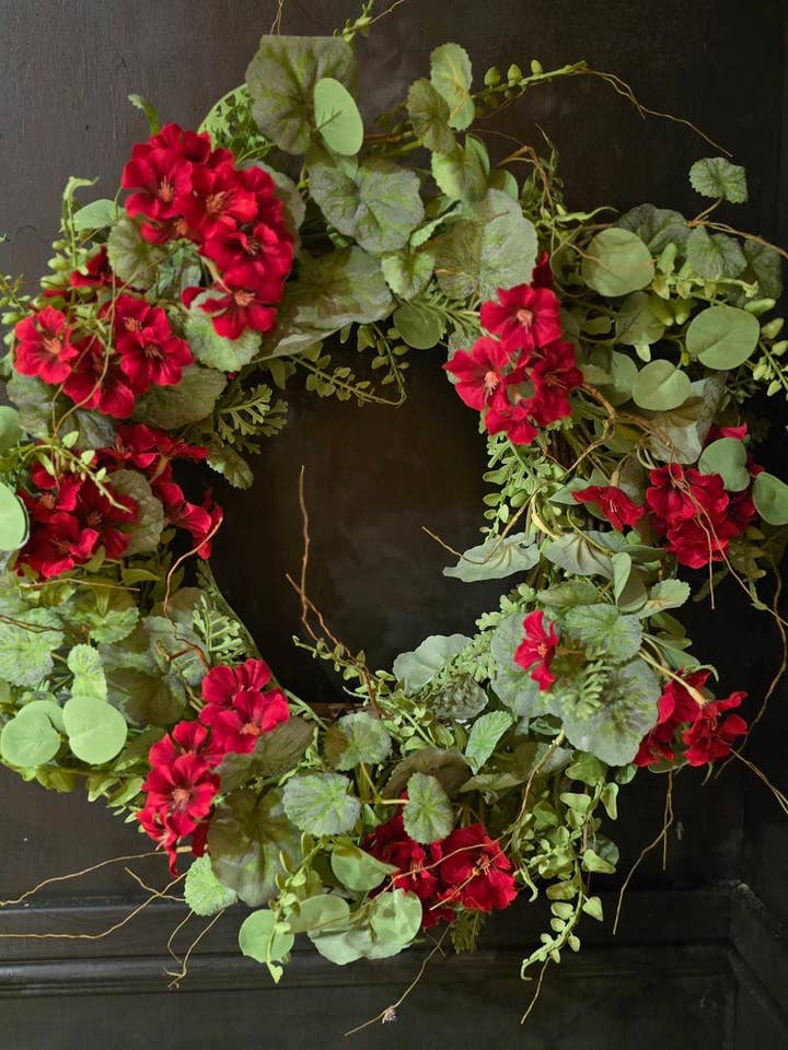Skarlakansormbunke Krans för wholesale av Wholesale Home Decor