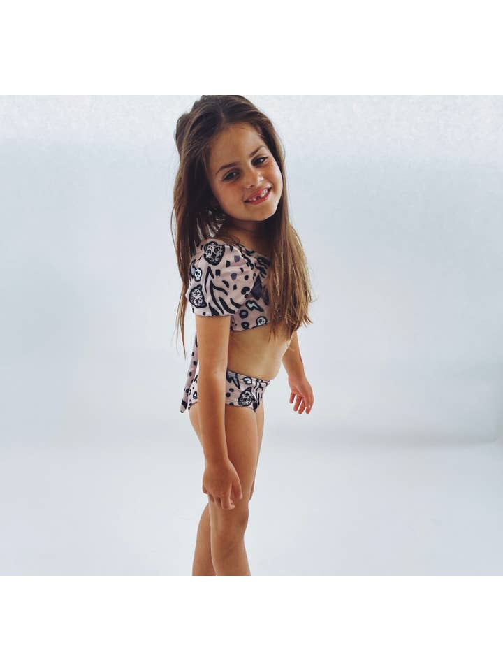 Wild Rabbit Kids – wholesale Baddräkt i två delar – barn – BRONZE TIGER | 2 Piece Baddräkt