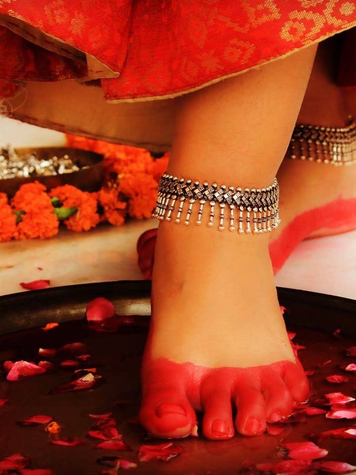 Tornozeleira Silver Line Drop - Par por atacado de Mirasalondon