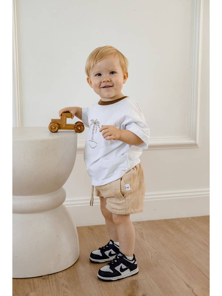 Woven Kids - Wholesale Shorts – Kids - Corduroy Shorts Sand11