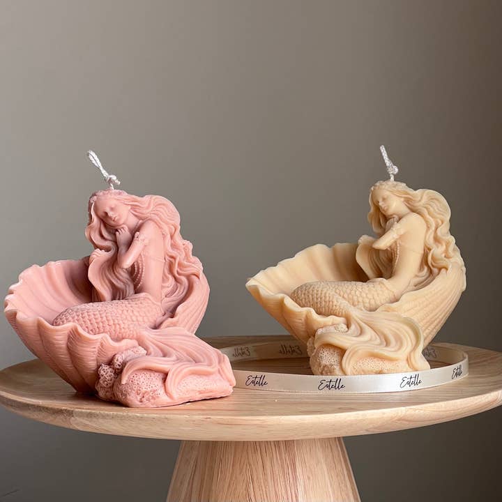 Mermaid Candle for wholesale by Estelle Studio