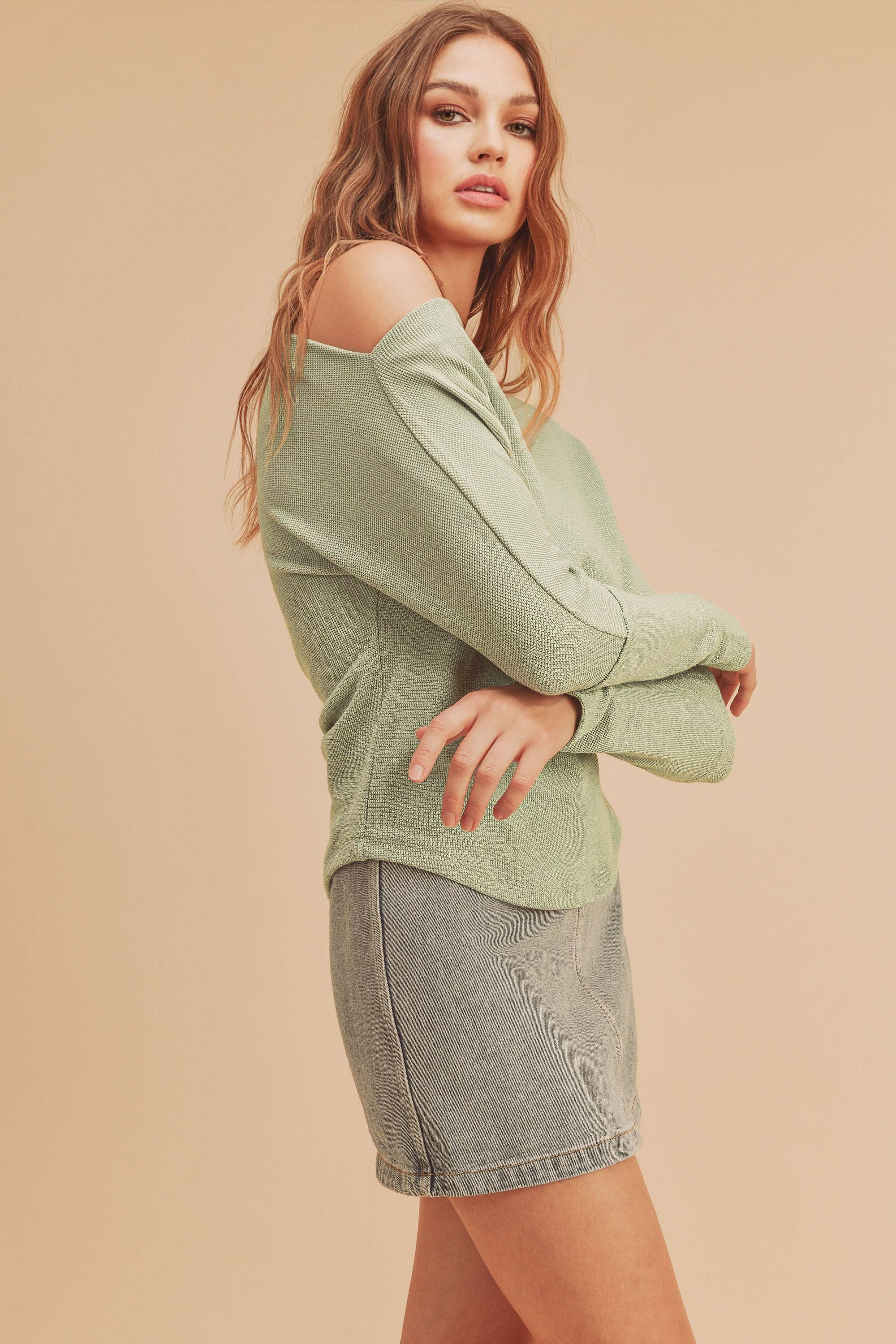 AEMI + CO – wholesale Knit top – Women's – 8114BN Lula Thermal Top 54