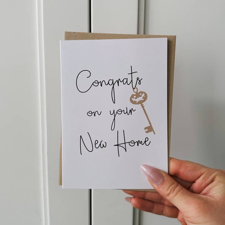 Abate Graphics - Wholesale Congratulations Card - Congrats On Your New Home A2 Greeting Card2