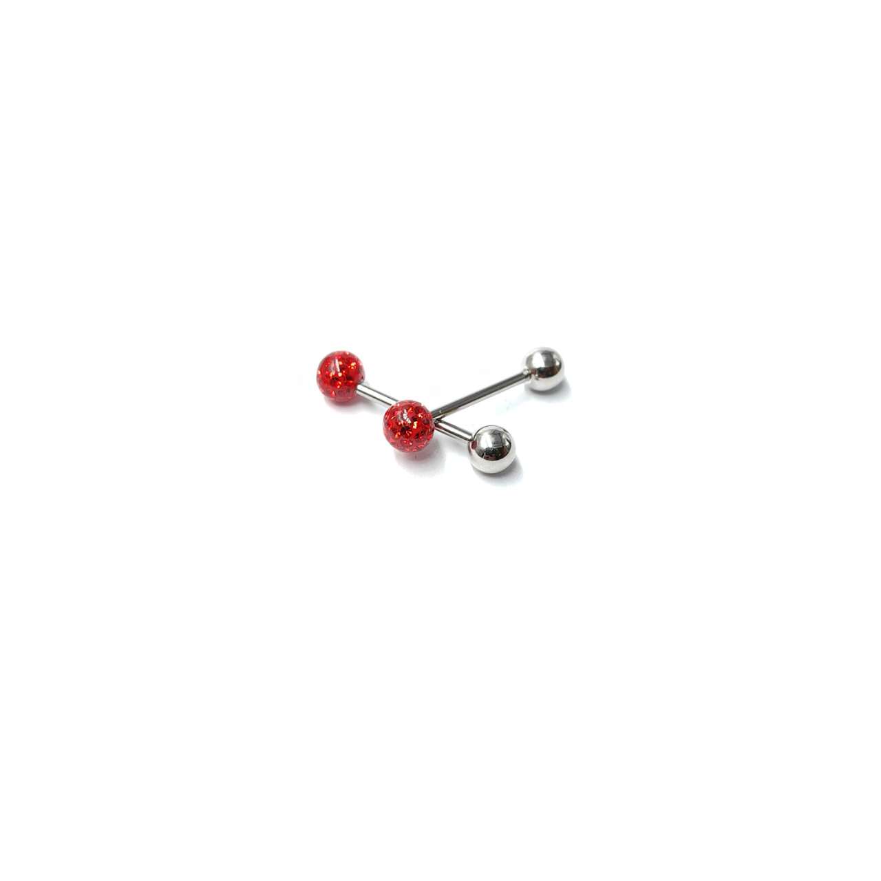 MYLENE ET FELIX – wholesale Tongue ring – Steel tongue piercing with resin around2